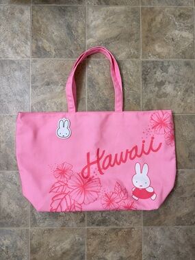miffy Pink Hawaii Graphic Tote